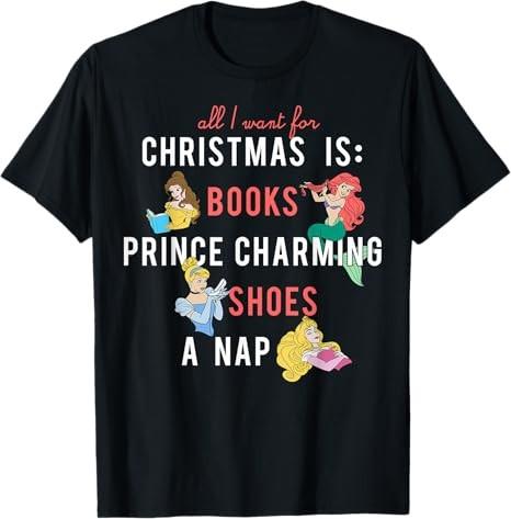 Princess All I Want For Christmas Tshirt Size S 4xl S
