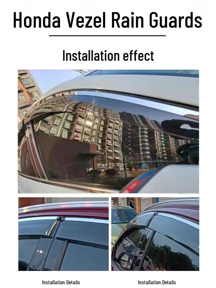 Compatible Rain Guards for Honda Vezel, XRV, and HRV