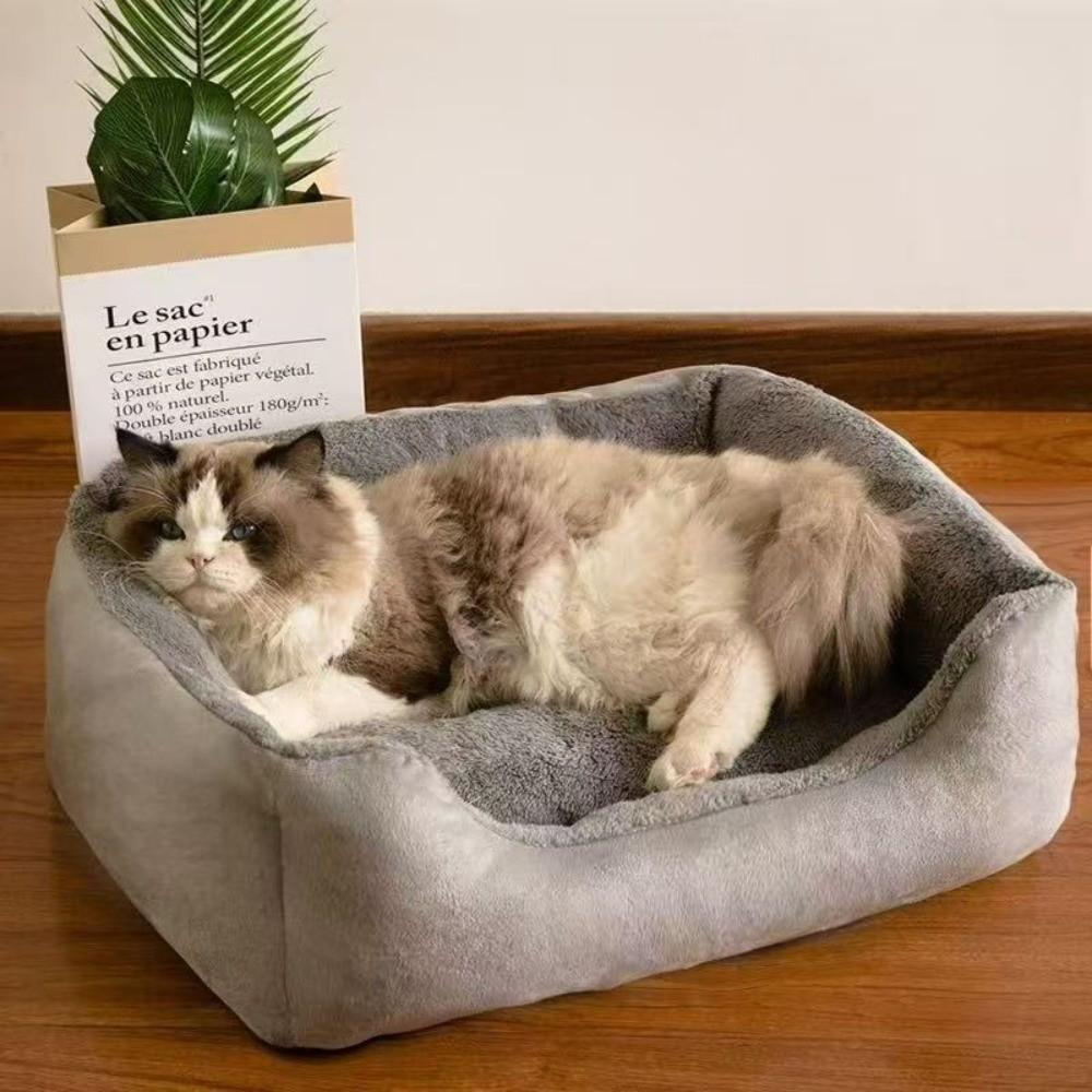 Warm Comfort Pet Cushion Bed Soft Texture Pet Sleeping Mat Comfortable Cat Bed Dogs Puppies
