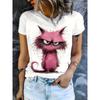3D Pattern Printing Design, Casual and Comfortable Crew Neck Top for Women, Crew Neck T-shirt for Women, Suitable As a Gift