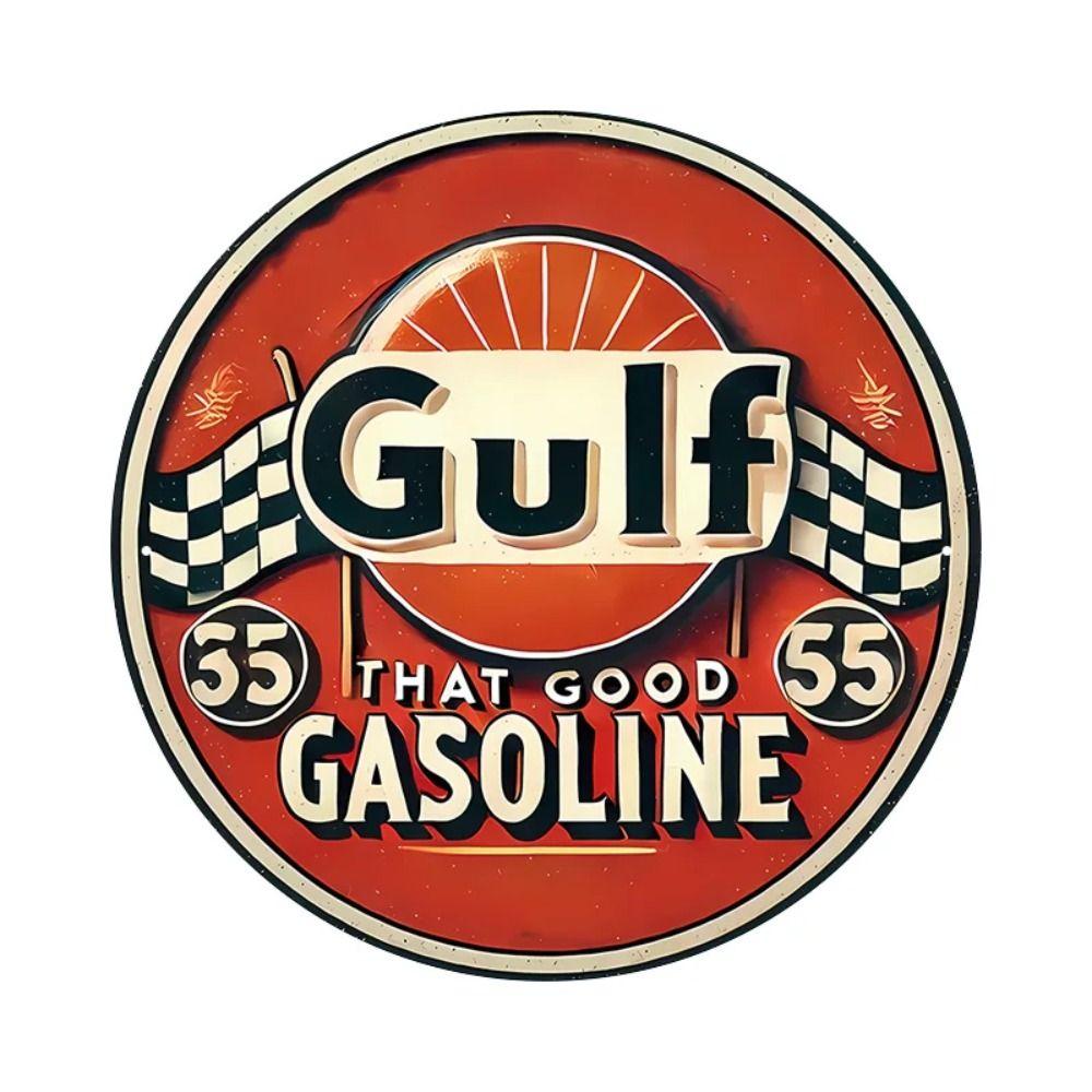 "King of the Road" Motorcycle Retro Round Metal Garage Sign 20x20cm