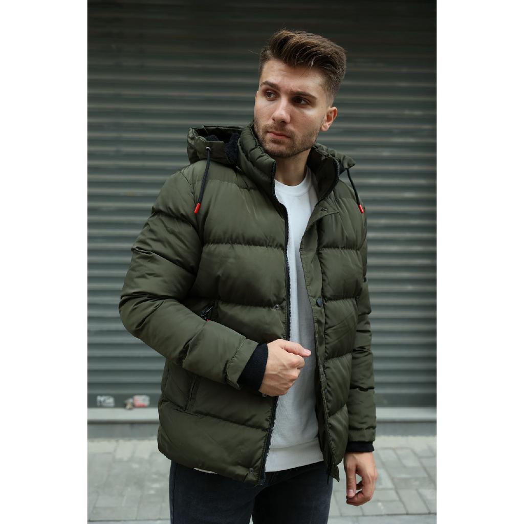 Men's Fur Lined Puffer Coat