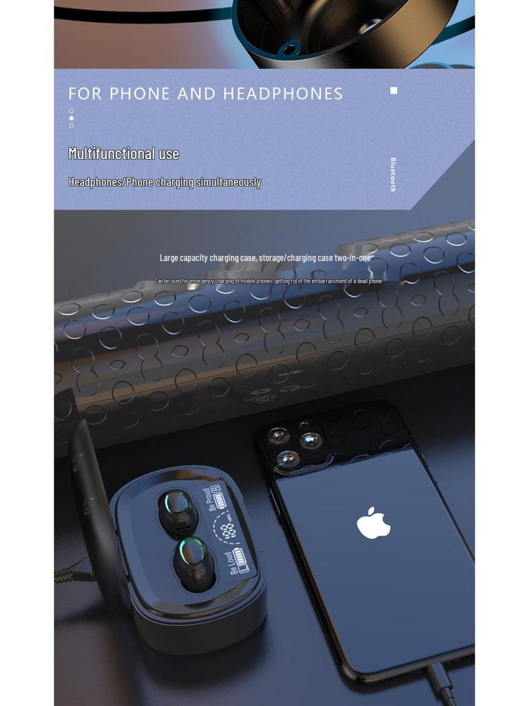 Patentierte kabellose Bluetooth TWS In-Ear-Kopfhörer mit Geräuschunterdrückung, geringer Latenz und langer Akkulaufzeit
