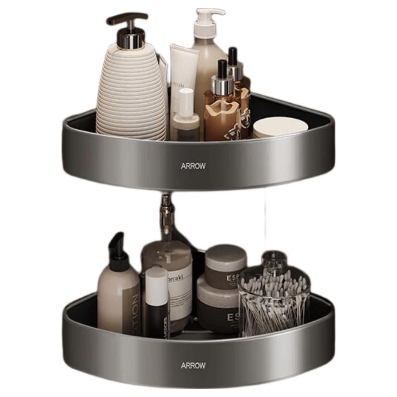 Arrow Anodized Space Aluminum Bathroom Corner Shelf