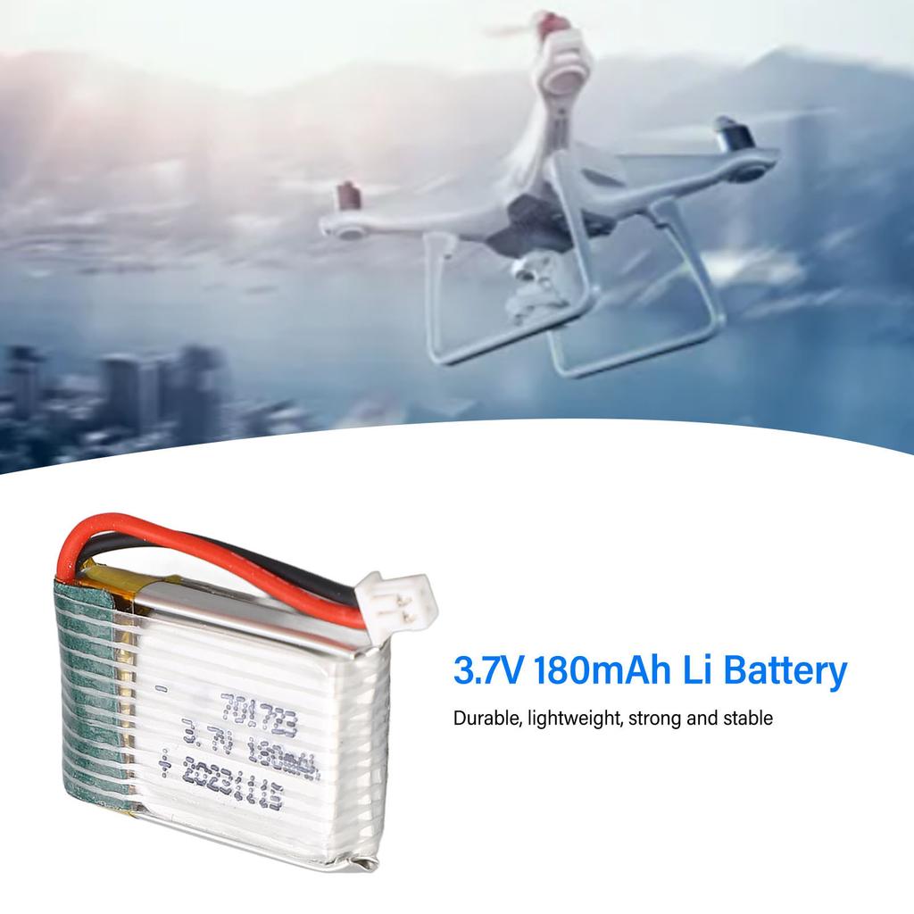3.7V 180mAh Lithium Battery PH1.25 Plug Lightweight Portable High Rate Long Lasting for X900 X901 Drone