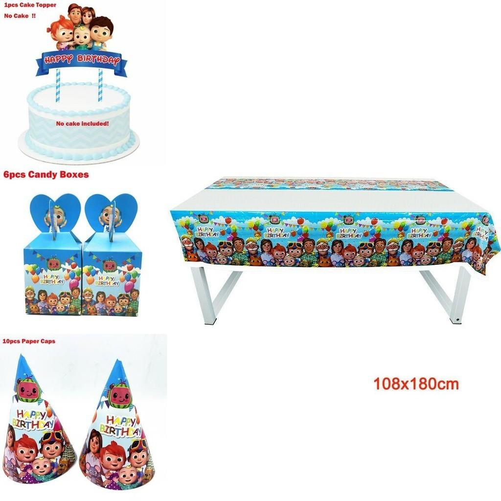 Colorful Kids Birthday Party Supplies Featuring Joyful Plates And Happy Banners