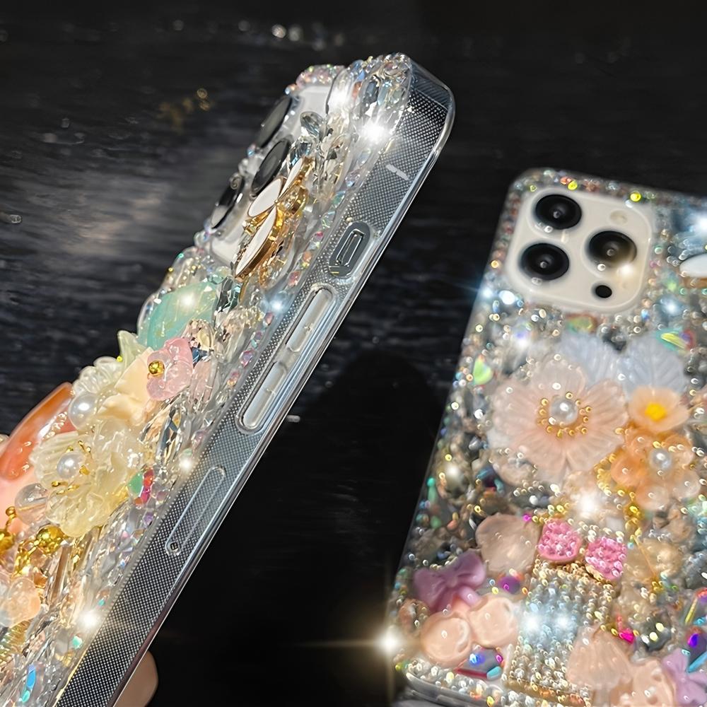 Glitzer Bling Strass Handyhülle Für XiaoMi 15 Ultra 14 Pro 14T 14A Plus 13 Lite 13T 12 12T 12S 12X 5G 3D Floral Kristall Diamant Glitzer Hülle
