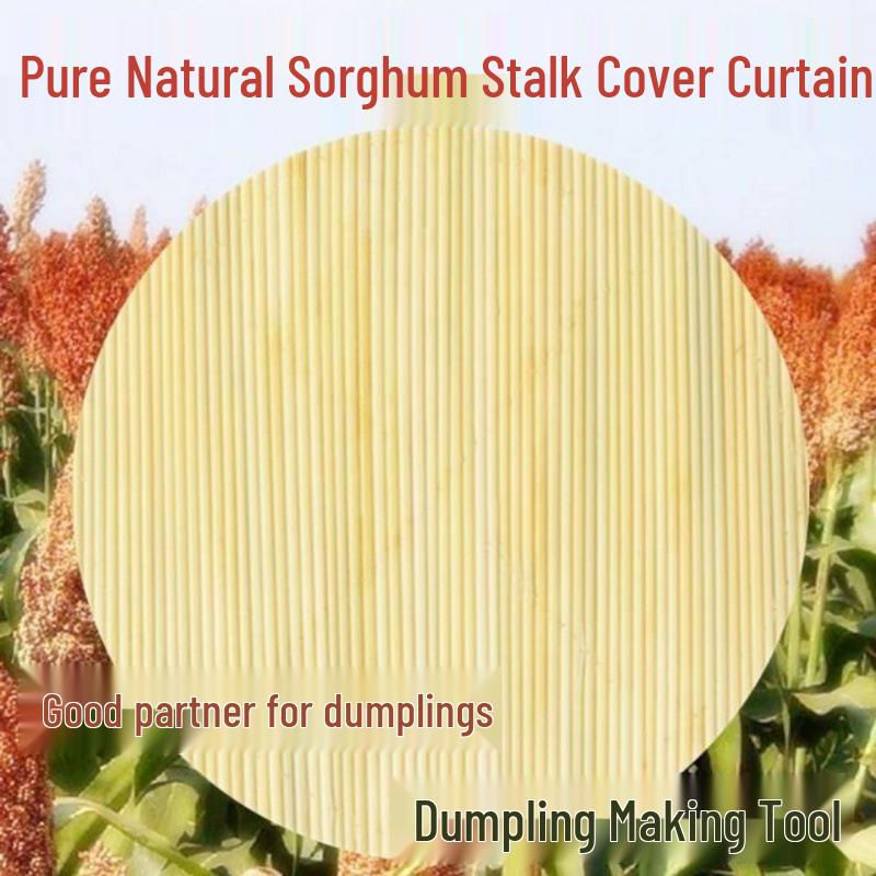 

Dumpling Pot Lid - Double Layer Pure Sorghum Stalk Household Cover Sorghum Cover 30cm Small