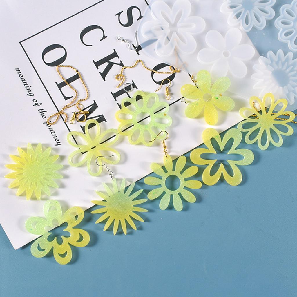 Earrings Epoxy Resin Mold Silicone Earrings Mold Handmade Women Jewelry Resin Silicone Molds for Resin Jewelry Making