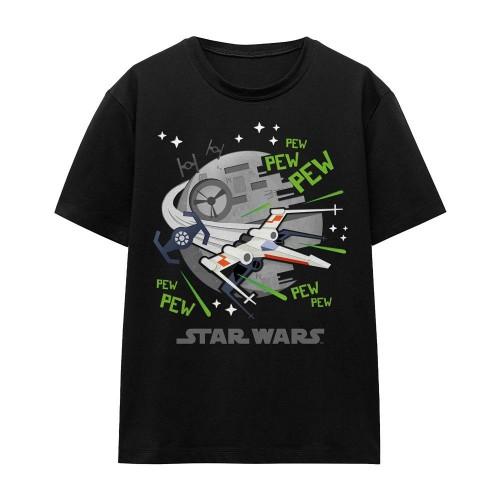 STAR WARS Unisex Adult Pew Pew X-Wing T-Shirt