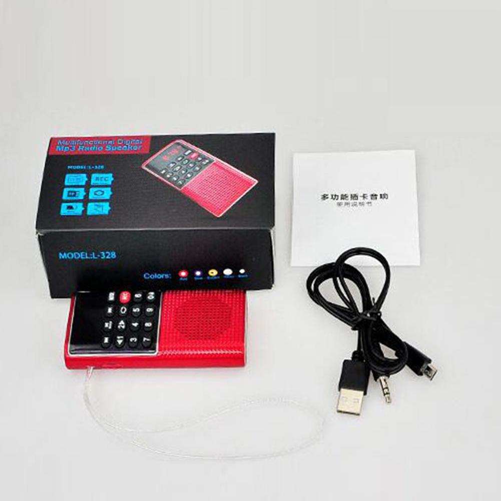 Mini Portable Pocket FM Radio Number key Handheld MP3 Walkman Radios with Recorder Rechargeable Battery For Walkman Go Hiking