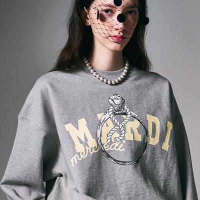 [Mardi Mercredi] Sweatshirt Ring With Rock_grey