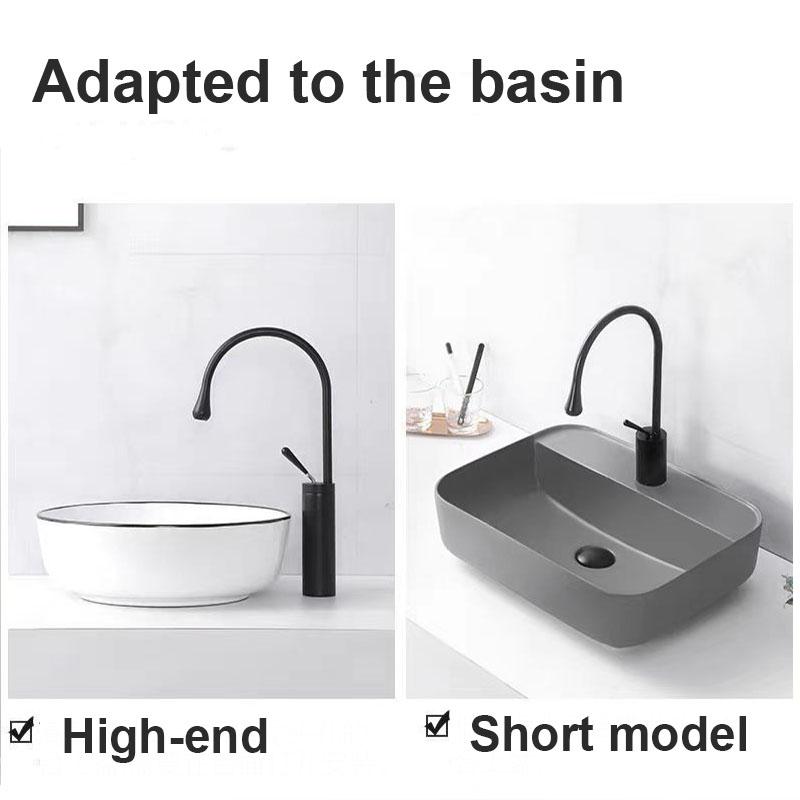 Black/Chrome/Gold Brass Basin Faucet Bathroom Faucet Mixer Tap  Wash basin Faucet Single Handle Hot and Cold Faucet