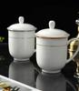 Blue and White Porcelain Mugs Cup Jingdezhen Bone China Ceramic Teacup Kettle with Lid Tea Cups