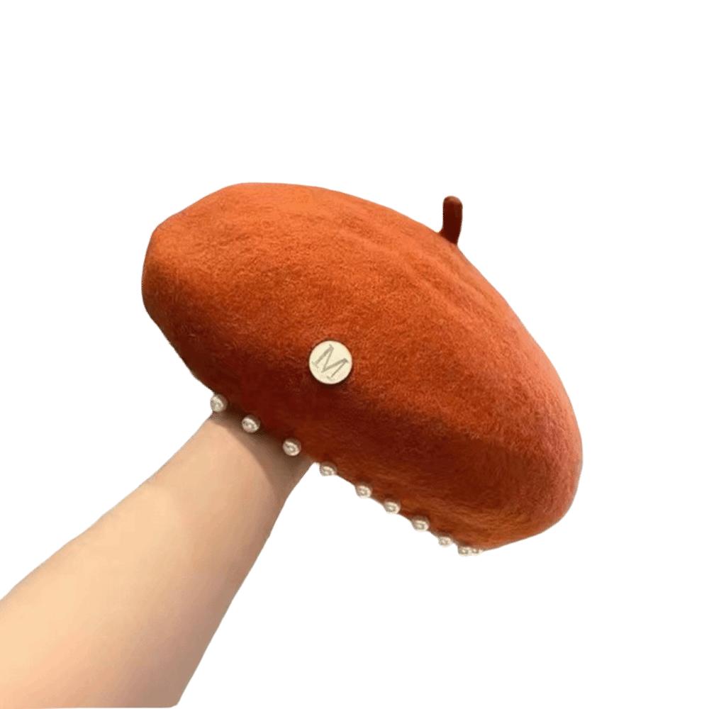 Warm Plain Cap Retro French Artist Hat Fashion Winter Wool Berets Hat for Women