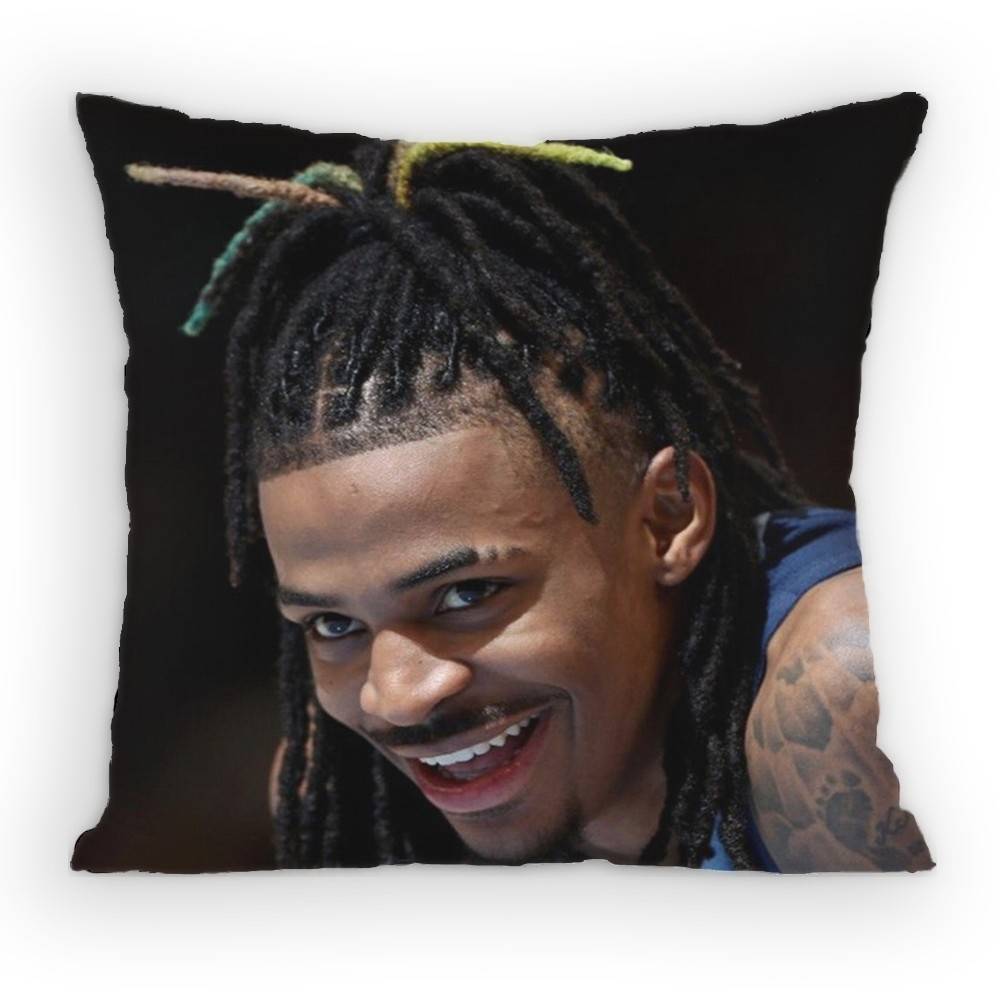 Basketball JJa MMorant  Pillow Case Sofa Living Room Bedroom Headboard Backrest Cushion Square Cushion Nap Time