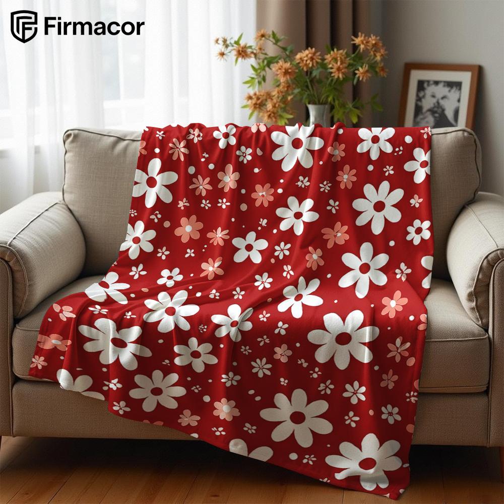 Multi-Tone Cartoon Anime Print Flannel Blanket Soft Warm Throw for Kids Bedroom Sofa Bed Christmas Office Car