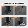 Iron X Handrail Picket #2 Railing Rail Fits 2 Steps