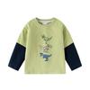 Kinderbekleidung Herbst, Babykleidung Kinder Langarm-T-Shirt Jungen Ärmel Unterhemd