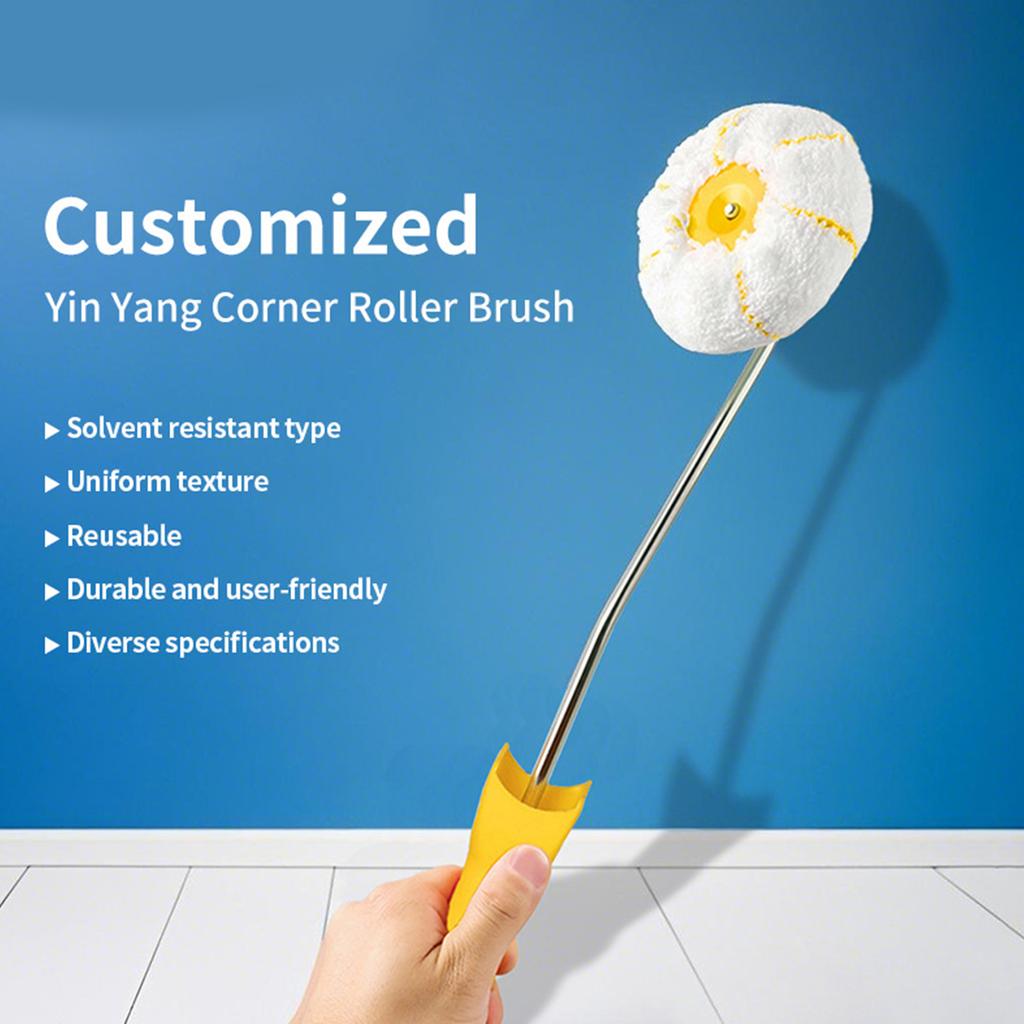 High Density Foam Corner Paint Roller Tool Plastic Paint Roller For Precise Edges And Reduced 30% Paint Waste