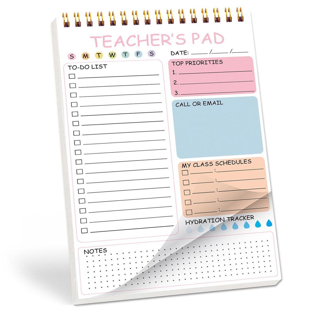 TEACHER'S PAD: Personal Planning & Work Schedule English Planner