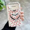 Korean Red Heart Magnetic Bracket Phone Case for iPhone 17/16 Pro Max/15 Pro