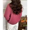 Modischer Strickmantel mit Stehkragen und Doppelreißverschluss für Damen, einfarbig, lässiger Strickcardigan im koreanischen Stil, Herbst Winter Pullover
