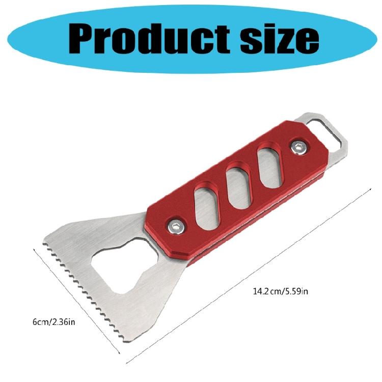 Glues Spatula Tool Serrated Edges Design Woodworking Adhesive Spreader Glues Applicator with Ergonomic Aluminum Handle