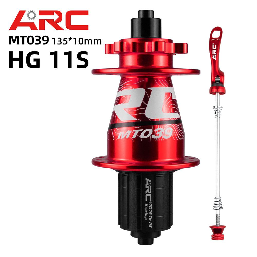 ARC MT039 Front Rear Bicycle Hub MTB Mountain Bike Hub 32H 6 Bolts Disc 135mm 142mm HG 8-11 XD MS 12 Speed 4 Bearing ARC Cube
