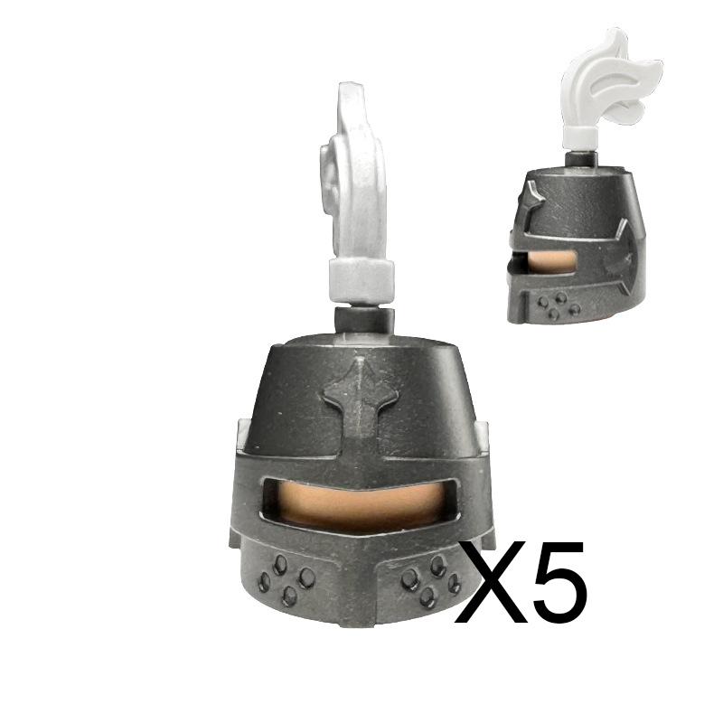 MOC Bausteine Mittelalter Ritter Soldat Actionfiguren Waffen Zubehör Schwert Speer Umhang Weste Helm Rüstung Geschenk Spielzeug Stein