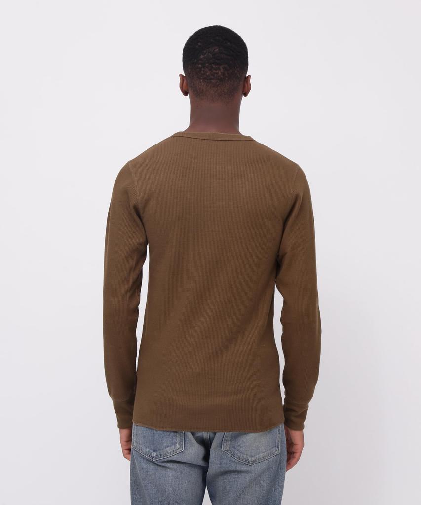 AVIREX DAILY L/S THERMAL HENLY NECK T-SHIRT men's XL 310 olive 783-3930007 XL 310 olive