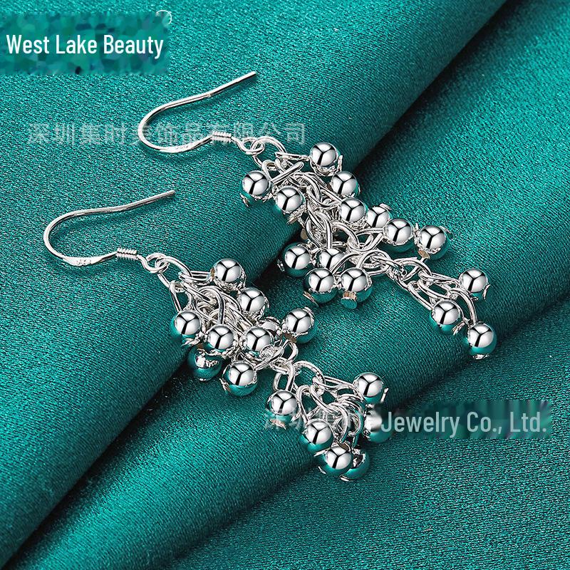 Silver Grapevine Dangle Earrings for Women