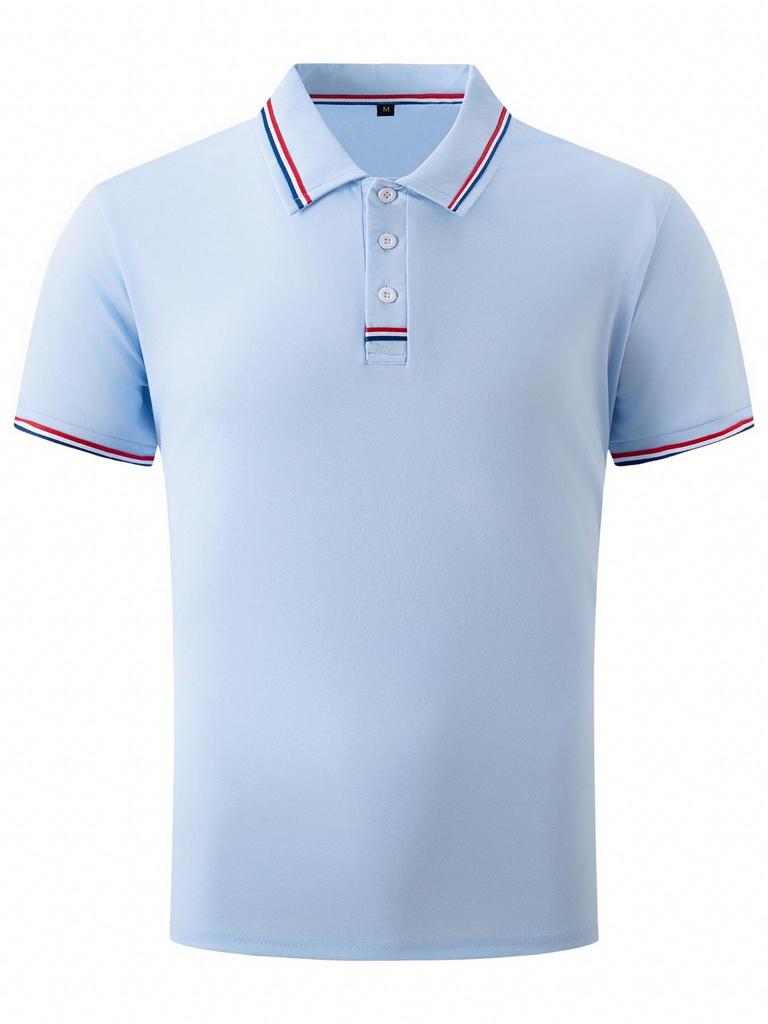 Herren 2025 Sommer Patchwork Reißverschluss Lässiges Poloshirt