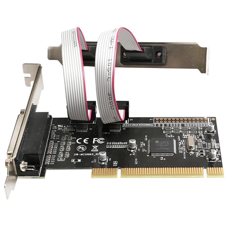 TXB182 2 Serial + 1 Parallel RS232 Expansion Card 1P2S Printer PCI Connection Card