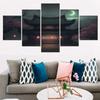 Canvas Wall Art for Home Decor Nordic Poster Japanese Landscape Picture Print Artwork Living Room Interior Art Work 5 PCs No Frame