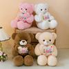 Love Heart Bear Plush Toy With Soft Pp Cotton For Gift Giving And Bed Decoration