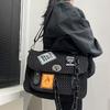 Women'S Mesh Cloth Handbag Personalized Splicing Versatile Chain Shoulder Bag