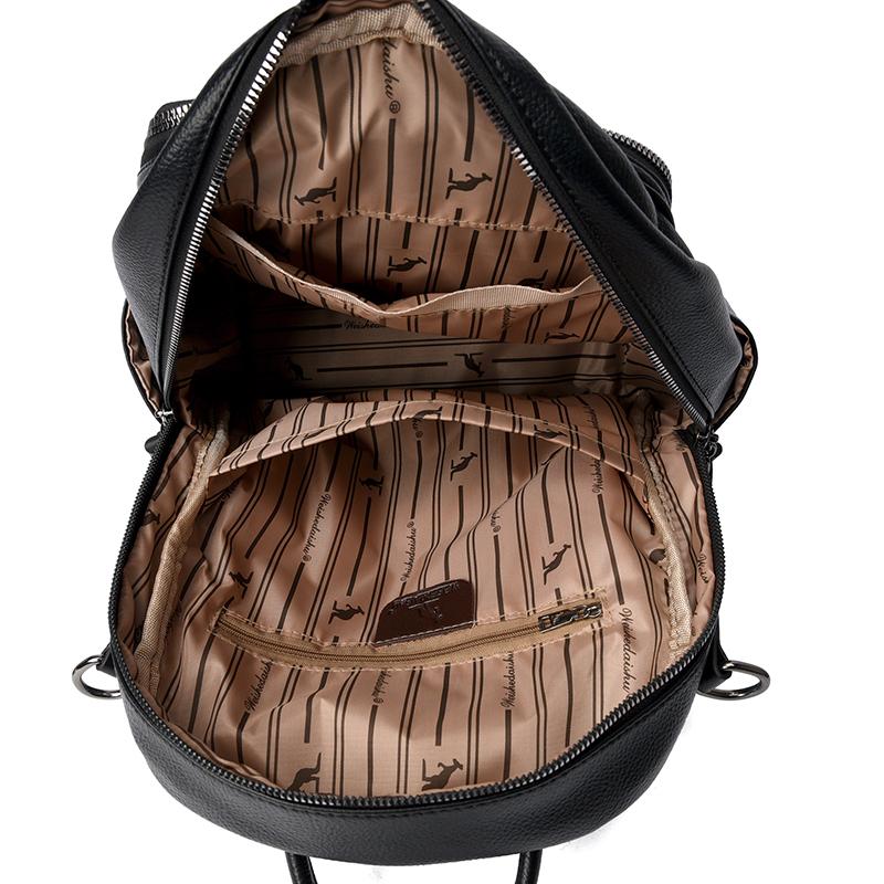 PU Backpack Women's Commuter Backpack Large Capacity Student Schoolbag Multi-function Shoulder Bag