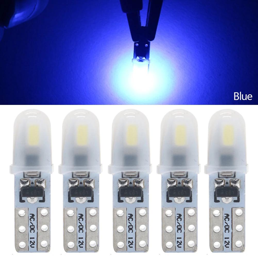 

10 шт. T5 W3W 2 SMD 3014 светодиодные лампы для приборной панели автомобиля 12 В постоянного тока W1.2W 70 73 74 79 85 индикатор клина автомобильный приборный подогрев лампа 10PCS