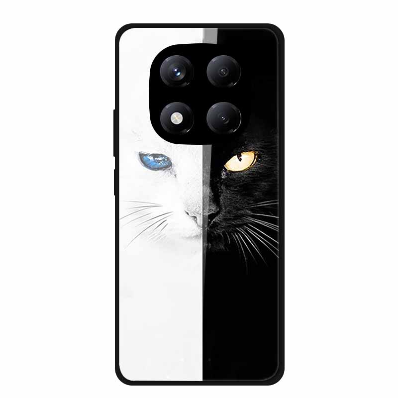 Tempered Glass Phone Case for Redmi Note 14 Pro 4G Cover Lion Wolf Hard Shell for Xiomi Redmi Note14Pro 4G Note 14Pro Cover Cool