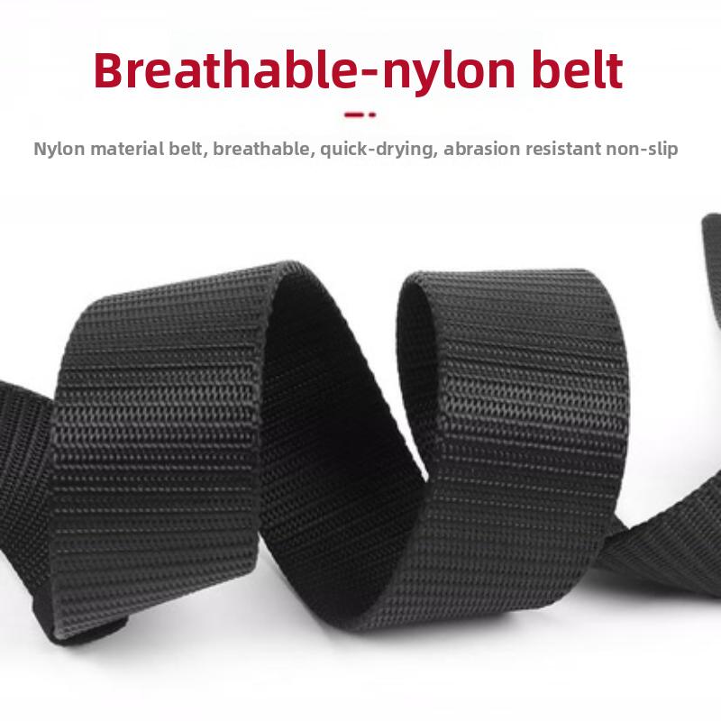 Tactical Belt Canvas Belt Men's Outdoor Quick-Release Elastic Buckle Belt Extended Belt for Mountaineering Military Training