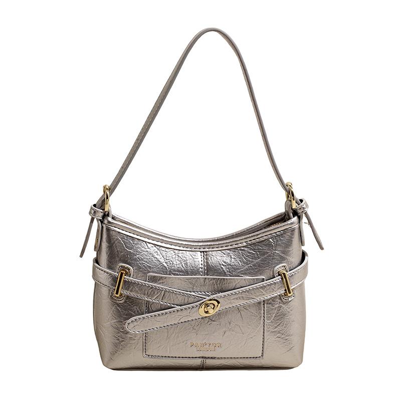 Popular Simple and Fashionable Underarm Bag New Commuter Small Square Bag Women's Texture Shoulder Messenger Bag