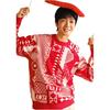 Anta Life Collection Knitwear Unisex Intense Red/Ivory White 152518704-3