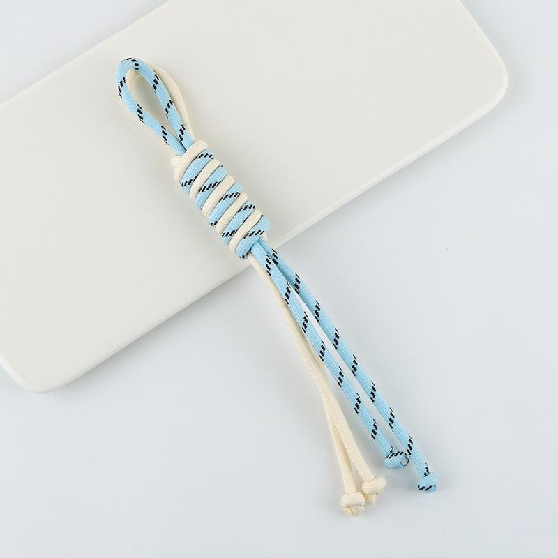 New Design Multi-Color Trendy Contrasting Nylon Hand Rope Versatile Accessory Keychain Wholesale