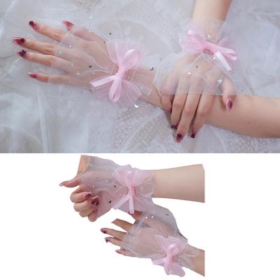Sparkling Star Sequins Arm Sleeves Nail Art Photography Hand Sleeves Elastic Arm Covers for Bridal Shower Formal Event