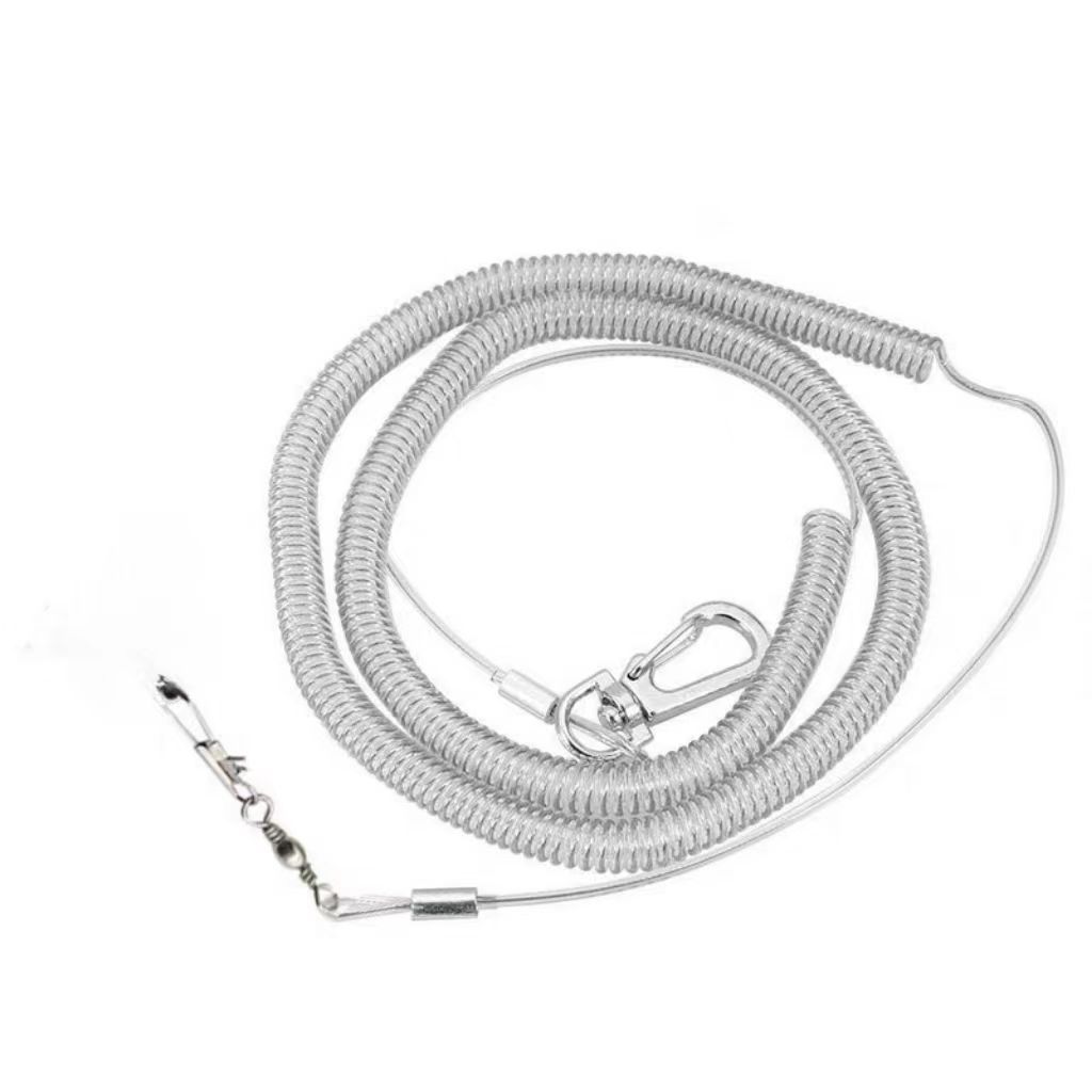 3M/5M Papagei Vogel Flugtraining Leine Ultraleicht Flexible Seil Anti-Biss mit Beinring Geschirr Vogel Trainingsseil Outdoor