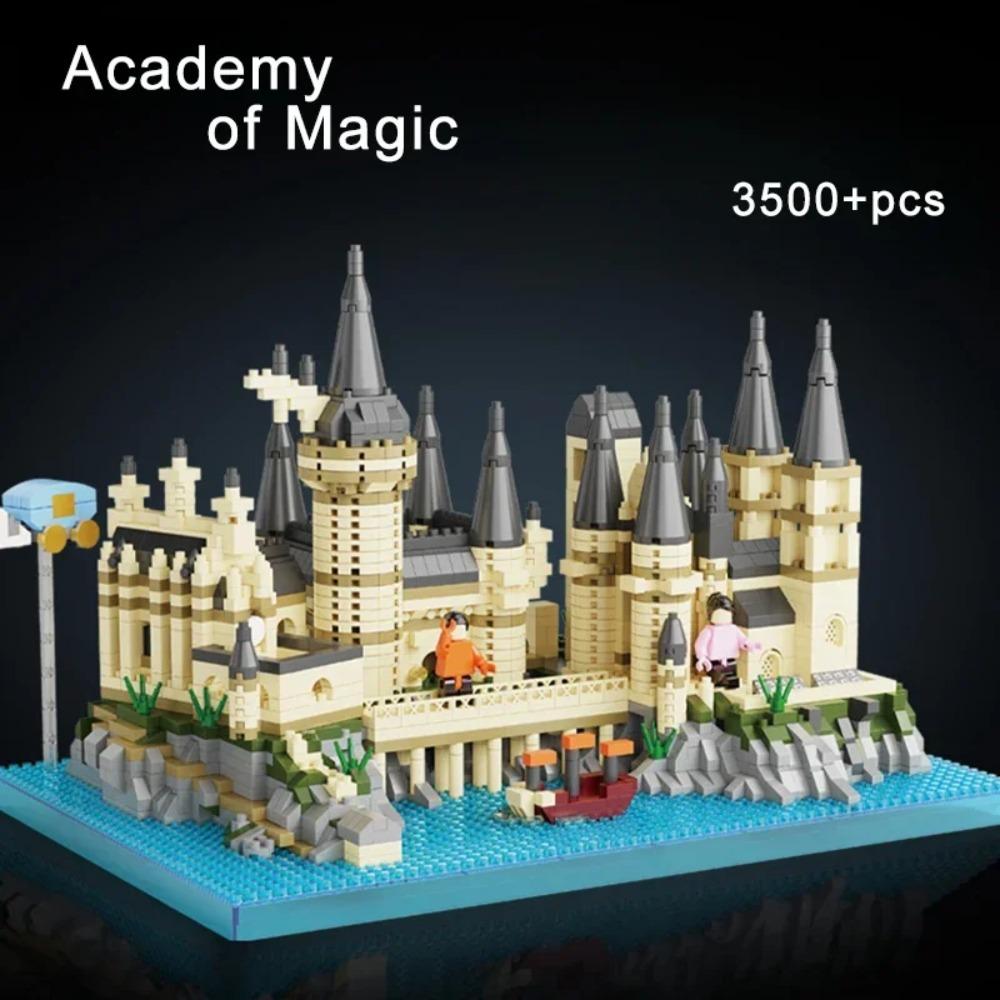 Kouzelný hrad Středověká architektura Stavebnice Kreativní technické montážní kostky MOC sada Dárek pro dospělé Děti Svátek