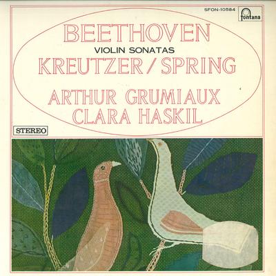 LP Record CLARA HASKIL ARTHUR GRUMIAUX Beethoven Violin Sonatas Kreutzer SFON10584 Fontana Japan Classical Used