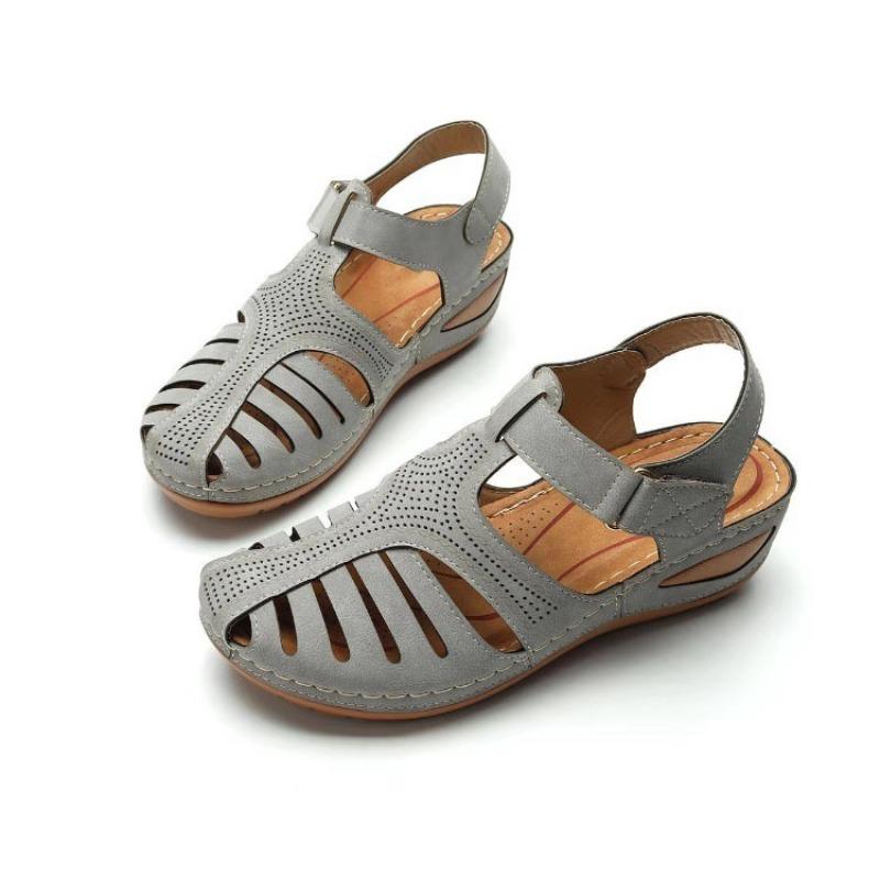 Sandálias ortopédicas premium femininas, corretor de joanete, plataforma, sandálias para caminhada, calçados de praia femininos, sandálias de cunha para mulheres, sandálias de areia