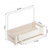 Easy to Clean Multi-Use Drain Rack Space-Efficient Sink Storage Tray Kitchen Sink Rack  Home Use
